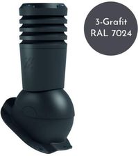 Zdjęcie Krono Plast Ecoline Premium Do Blachodachówki Profil R Eco Kbr 2-3 Fi 150 Grafitowy Ral 7024 (ECOKBR23) - Tarnów