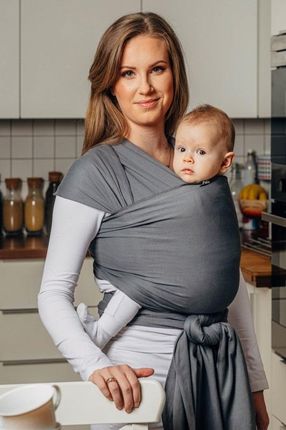 Lennylamb Chusta Do Noszenia Dzieci Elastyczna Antracyt 5M - zdjęcie 2