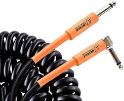 Zdjęcie Ortega ORCCI-30BK kabel spiralny do gitary Jack TS prosty/kątowy, 9m / 30ft, kolor czarny - Piotrków Trybunalski