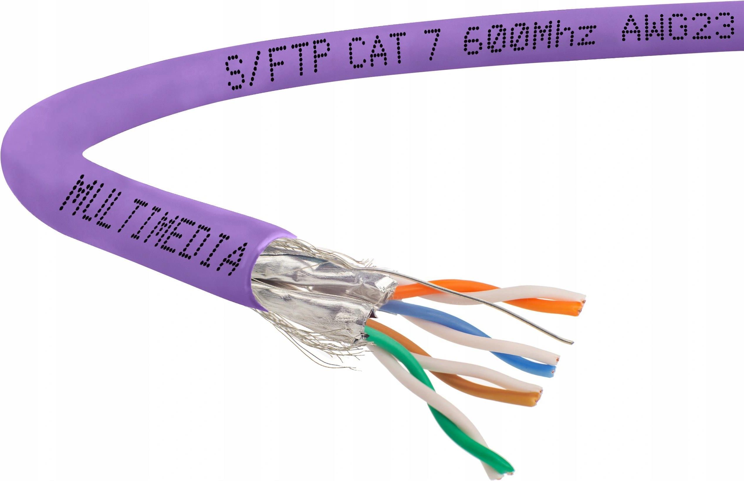 Mmc Multimedia Connect Kabel Skrętka Drut S Ftp Kat 7 Lsoh 100 Cu 500M