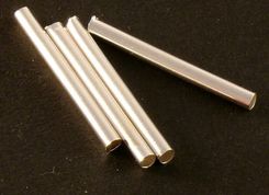 Elementy Metalowe Rurki prosta 1.5/15mm kolor srebrny - zdjęcie 1