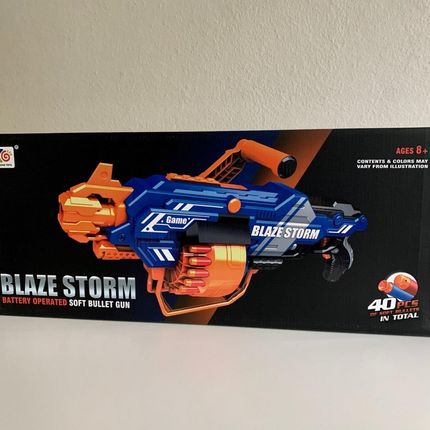 Ramiz Blaze Storm Duży Karabin Maszynowy Niebieski - zdjęcie 4