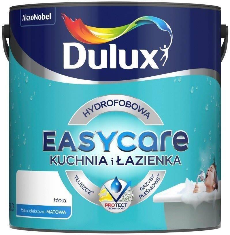 Farba Dulux Farba Lateksowa Kuchnia I Łazienka Matt Biały 5L