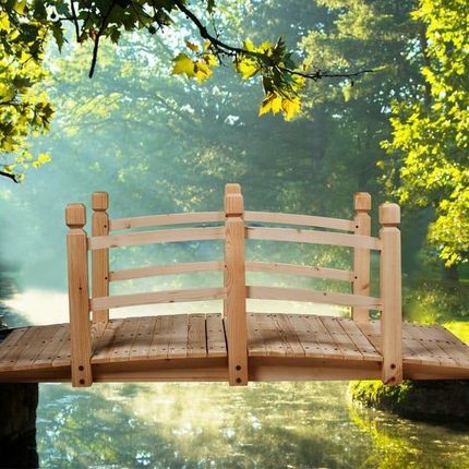 Costway Drewniany mostek ogrodowy 150cm (OP2959NA) - zdjęcie 2