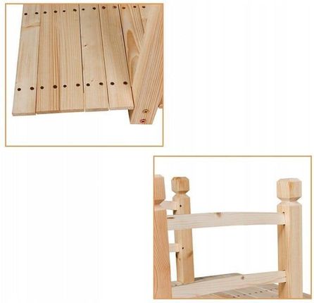 Costway Drewniany mostek ogrodowy 150cm (OP2959NA) - zdjęcie 4