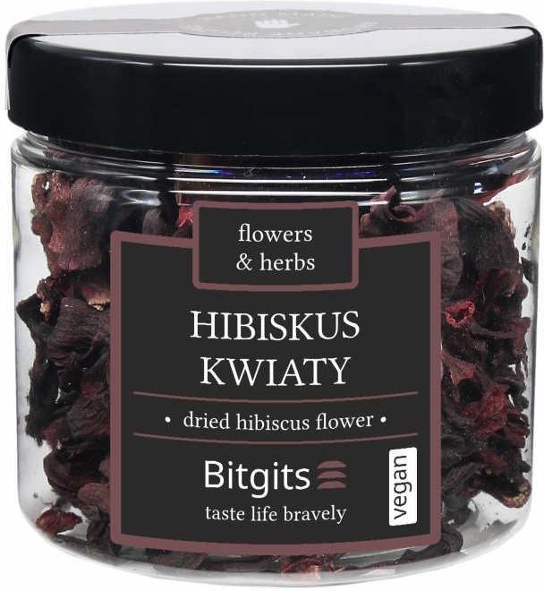 Bitgits Kwiaty Jadalne Hibiskus Suszone 30g Ceny I Opinie Ceneo Pl