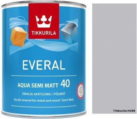 Farba Tikkurila Everal Aqua Semi Matt L Kolor H Opinie I