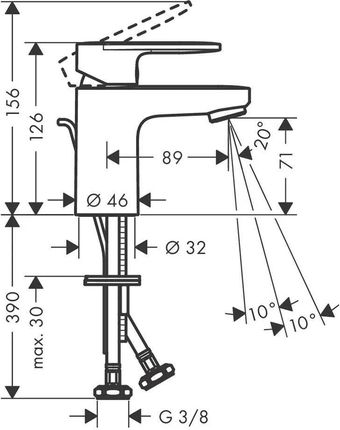 Hansgrohe Vernis Blend 70 Chrom 71550000 - zdjęcie 4