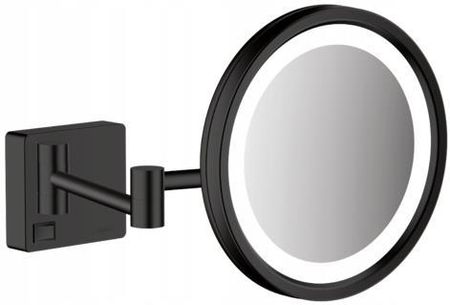 HANSGROHE ADDSTORIS - LUSTERKO KOSMETYCZNE ŚCIENNE Z OŚWIETLENIEM LED CZARNY MAT - 41790670 - zdjęcie 3