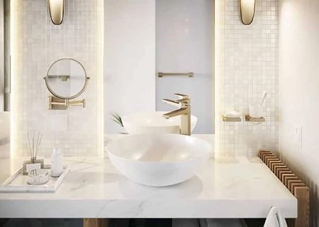 HANSGROHE ADDSTORIS - LUSTERKO KOSMETYCZNE ŚCIENNE Z RAMIENIEM BRĄZ SZCZOTKOWANY - 41791140 - zdjęcie 4