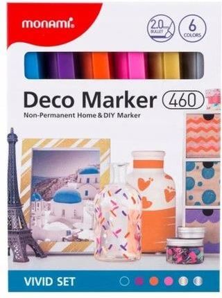 Monami Markery Do Dekoracji 6 Kol Intensywnych - zdjęcie 2