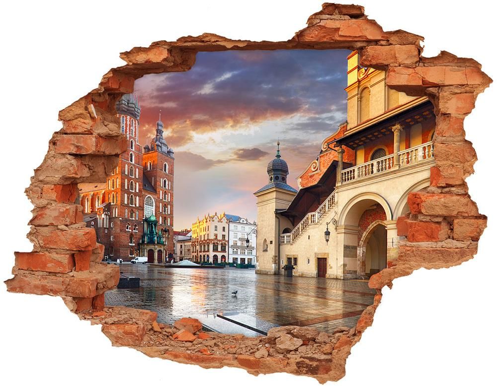 Wallmuralia Pl Fototapeta dziura na ścianę 3d Kraków Polska