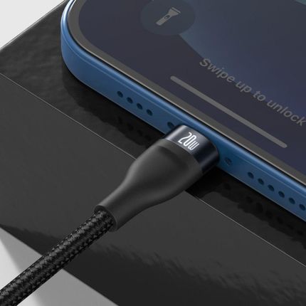 Baseus BASEUS KABEL USB-C FLASH SERIES 2W1 / LIGHTNING, 100W, 1.2M () CZARNY (26894) - zdjęcie 5