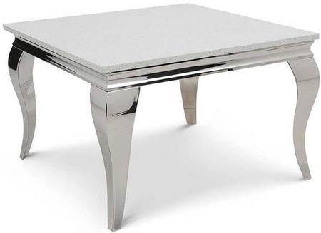 BellaCasa Stolik kawowy glamour Ludwik 80x80x58 blat kamienny - zdjęcie 2
