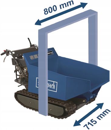 Scheppach Mini Wywrotka Gąsienicowa Dp5000 (SCH5908801903) - zdjęcie 4