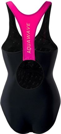 AQUAWAVE DAMSKI STRÓJ KĄPIELOWY JEDNOCZĘŚCIOWY ASMA WMNS BLACK/RASPBERRY SORBET - zdjęcie 3