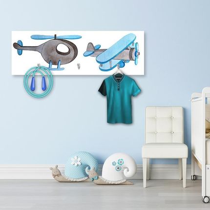 Feeby Wieszak Samolot I Helikopter 70X25Cm - zdjęcie 2