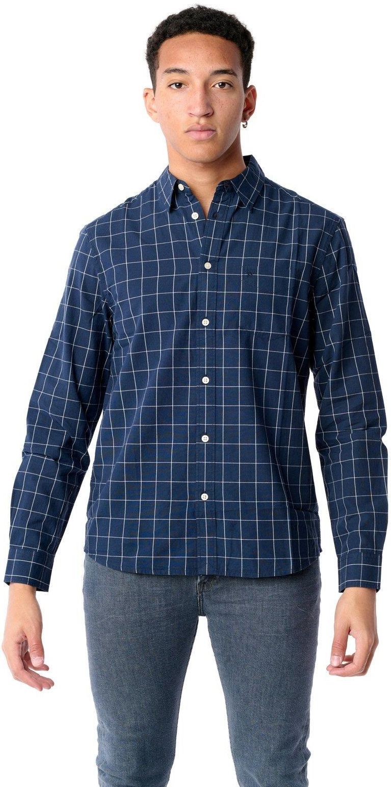 Wrangler Ls Pkt Shirt Navy W A Mn Ceny I Opinie Ceneo Pl