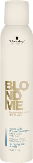 Maska do włosów Schwarzkopf BlondMe Illumi Lights Mousse Treatment