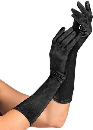 RĘKAWICZKI ELASTYCZNE CZARNE 40 CM - zdjęcie 2