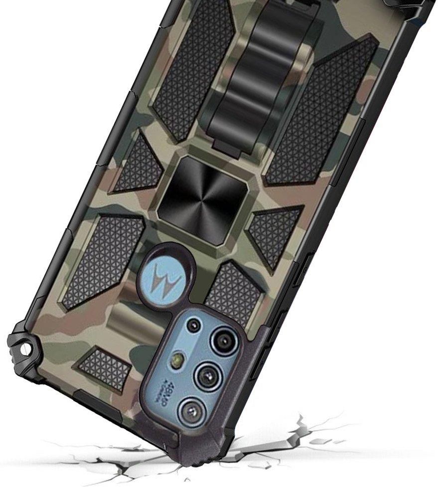 Erbord Etui Armor KickStand Do Motorola Moto G10 G30 Army Green Etui