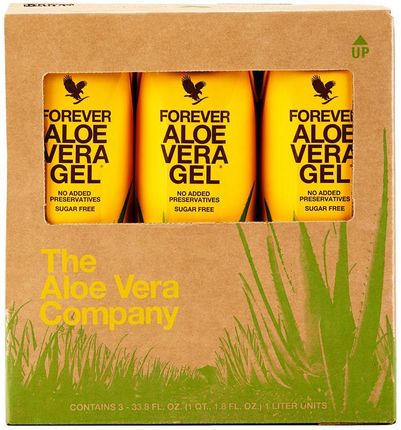 Trójpak Forever Aloe Vera Gel™. Trójpak (3 x 1 litr) soku z miąższem z liści aloesu wzbogacony witaminą C (7153) - zdjęcie 2