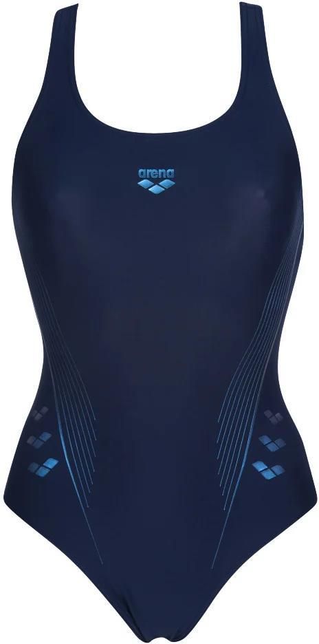 Zdjęcie Damski Strój kąpielowy jednoczęściowy W CHAMELEON V BACK ONE PIECE NAVY-NEON BLUE - Wrocław