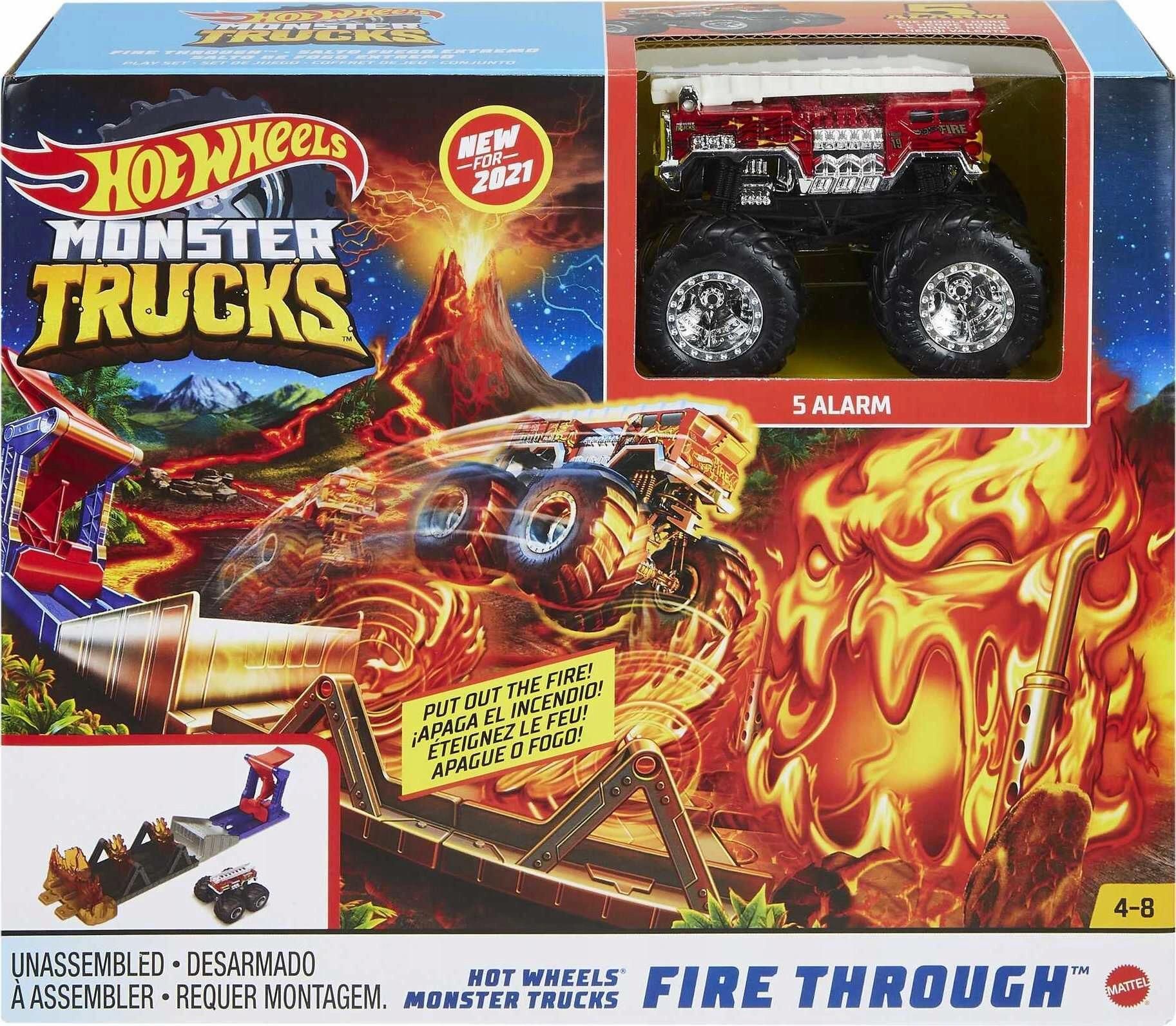 Hot Wheels Monster Trucks Zestaw Kaskaderski GYL09 GYL12 Ceny I