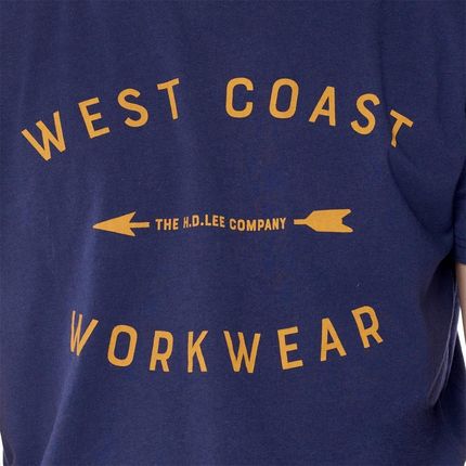 LEE WORKWEAR TEE DARK NAVY L60BFENM - zdjęcie 2