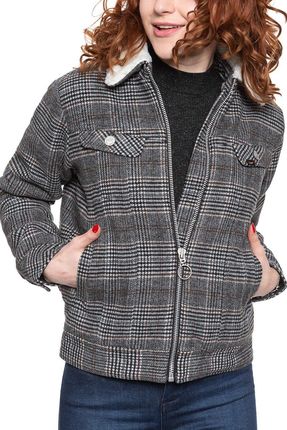 Lee Wool Check Sherpa Jk Khaki L56Xvlmh - zdjęcie 2