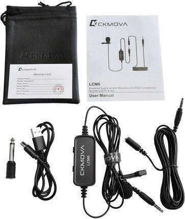 Ckmova Lcm6 Mikrofon Krawatowy Do Kamer I Smartphonów - zdjęcie 3