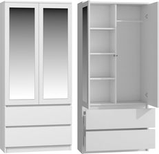 Zdjęcie Top E Shop Szafa Ss-90 Lustro Biel - Krotoszyn