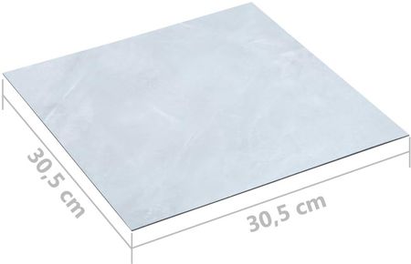 vidaXL 5,11 M² Pvc Biały Marmur 146236 - zdjęcie 2