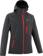 Zdjęcie Quechua Kurtka Turystyczna Dla Dzieci Softshell Mh550 Click&Collect Czarny Szary - Łódź