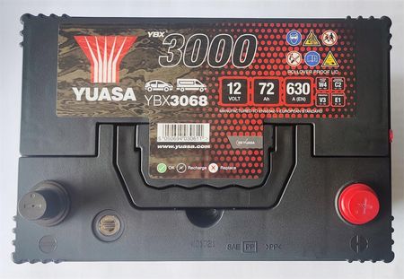 Akumulator 72Ah P Yuasa Infiniti Qx M37 M35 Fx - zdjęcie 3