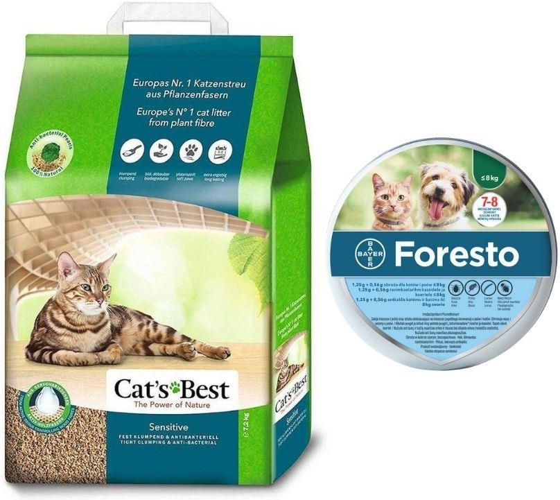 Jrs Cat S Best Sensitive 20L Żwirek Drewniany Dla Kota Bayer Foresto