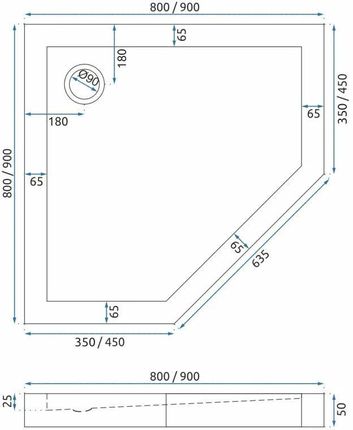 Rea Axin Chrom 90x90 REAK8779 - zdjęcie 4