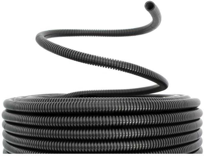 Zdjęcie Ingremio Wąż Czarny Wkt 18x22Mm Karbowany Techniczny Krążek 100m (27726K) - Kielce