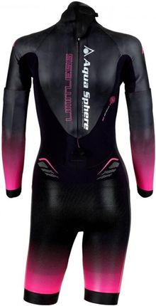 AQUA SPHERE AQUASKIN SWIM-RUN LIMITLESS SHORTY WOMEN BLACK/PINK XL - zdjęcie 2