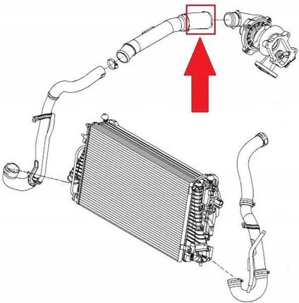 Gt Bergmann Gt Bergmann Przewod Intercoolera Opel Vectra C 02 08 Gt52 032 Gt52032 - zdjęcie 3