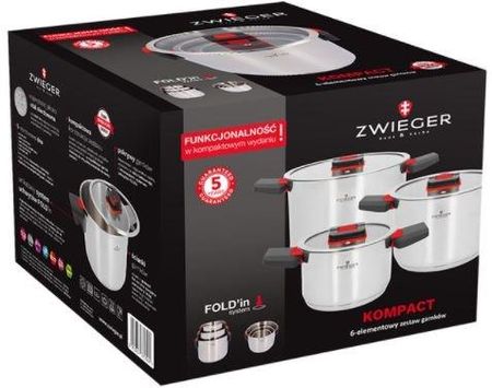 Zwieger Kompact Zestaw Garnków 6 El - zdjęcie 4
