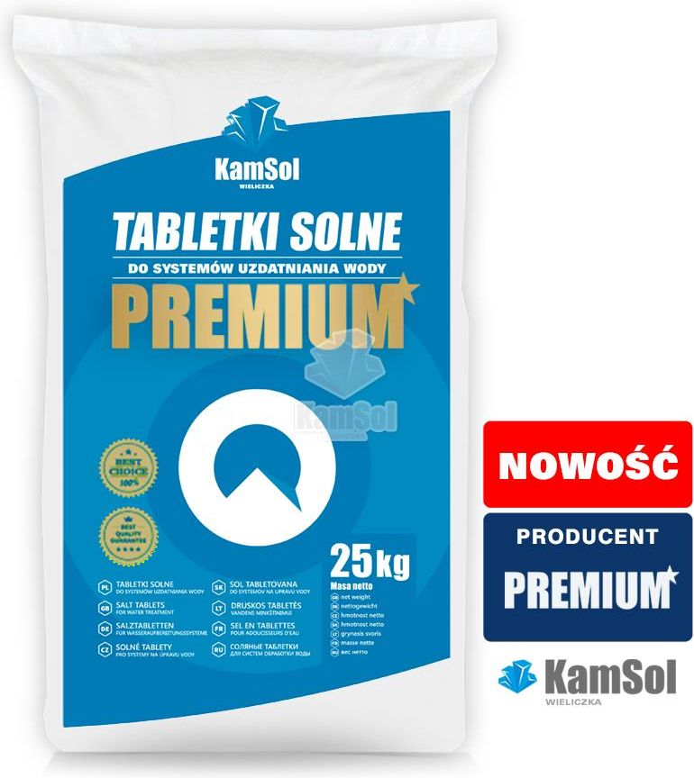 Premium Tabletki Solne Do Stacji Uzdatniania Wody Gat I Kamsol