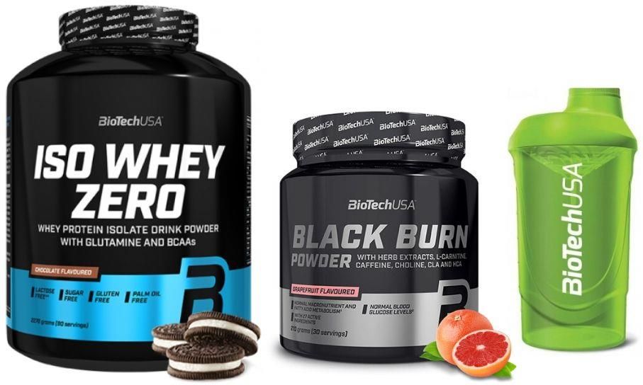 Odżywka białkowa Biotech Usa Iso Whey Zero 2270 Black Burn 210g