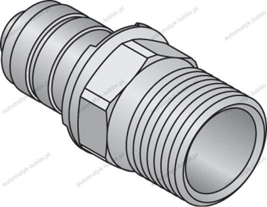 Akcesoria do hydrauliki UPONOR zŁĄCzKA zAPRASOWYWANA z GWINTEM zEWN