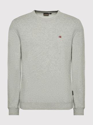 Napapijri Bluza Balis Crew Np0A4Fqw Szary Regular Fit - zdjęcie 2