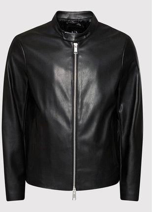 Armani Exchange Kurtka Z Imitacji Skóry 8Nzb08 Znaaz 1200 Czarny Regular Fit - zdjęcie 2