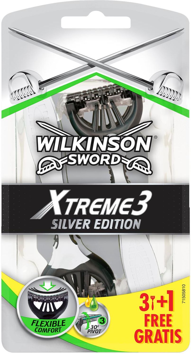 Wilkinson Sword Xtreme3 Silver Edition Jednorazowe Maszynki Do Golenia