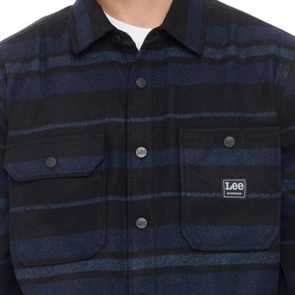 Lee Box Pocket Overshirt Sky Captain L68Llwhy - zdjęcie 2