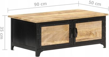 Stolik Kawowy Salon 90X50X35Cm Lite Drewno Mang 11204286310 11204286310 - zdjęcie 2