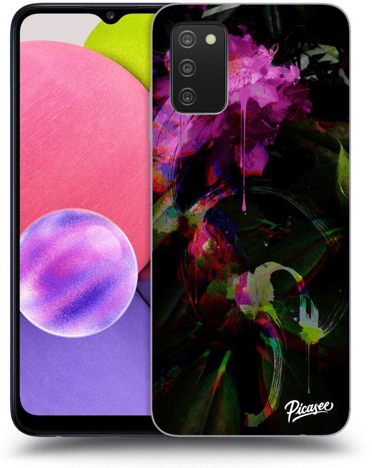 Silikonowe przeźroczyste etui na Samsung Galaxy A02s A025G Peony